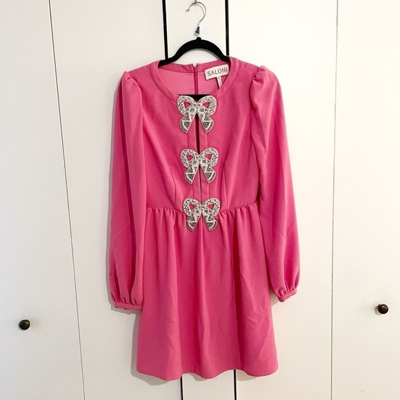 Saloni Camille Bow Embellished Dress - Picture 4 of 8